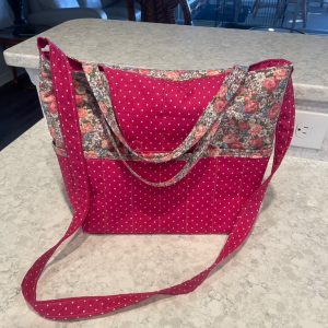 Purse-hot pink organizer