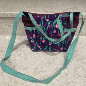 Purse-pink and purple tulips