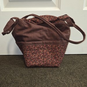 Purse Dark Brown And Floral