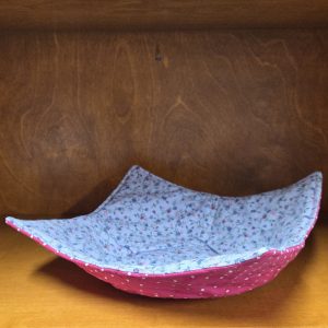Bowl Cozie Blue Floral And Pink Polk A Dot