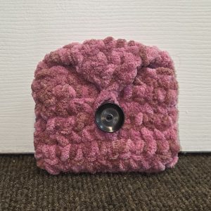 Coin Purse Crocheted Hot Pink