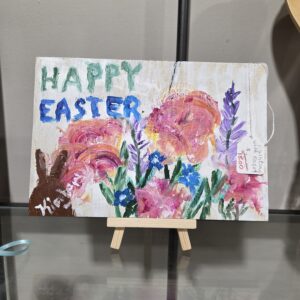 Happy Easter Painting Flowers